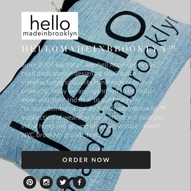 Barbara Campbell Accessories LLC ™ : Manufactures © hellomadeinbrooklyn ™ Products hello made in brooklyn ™ handbags: fashion jewelry clothing hair accessories: handmade denim clutch bag product