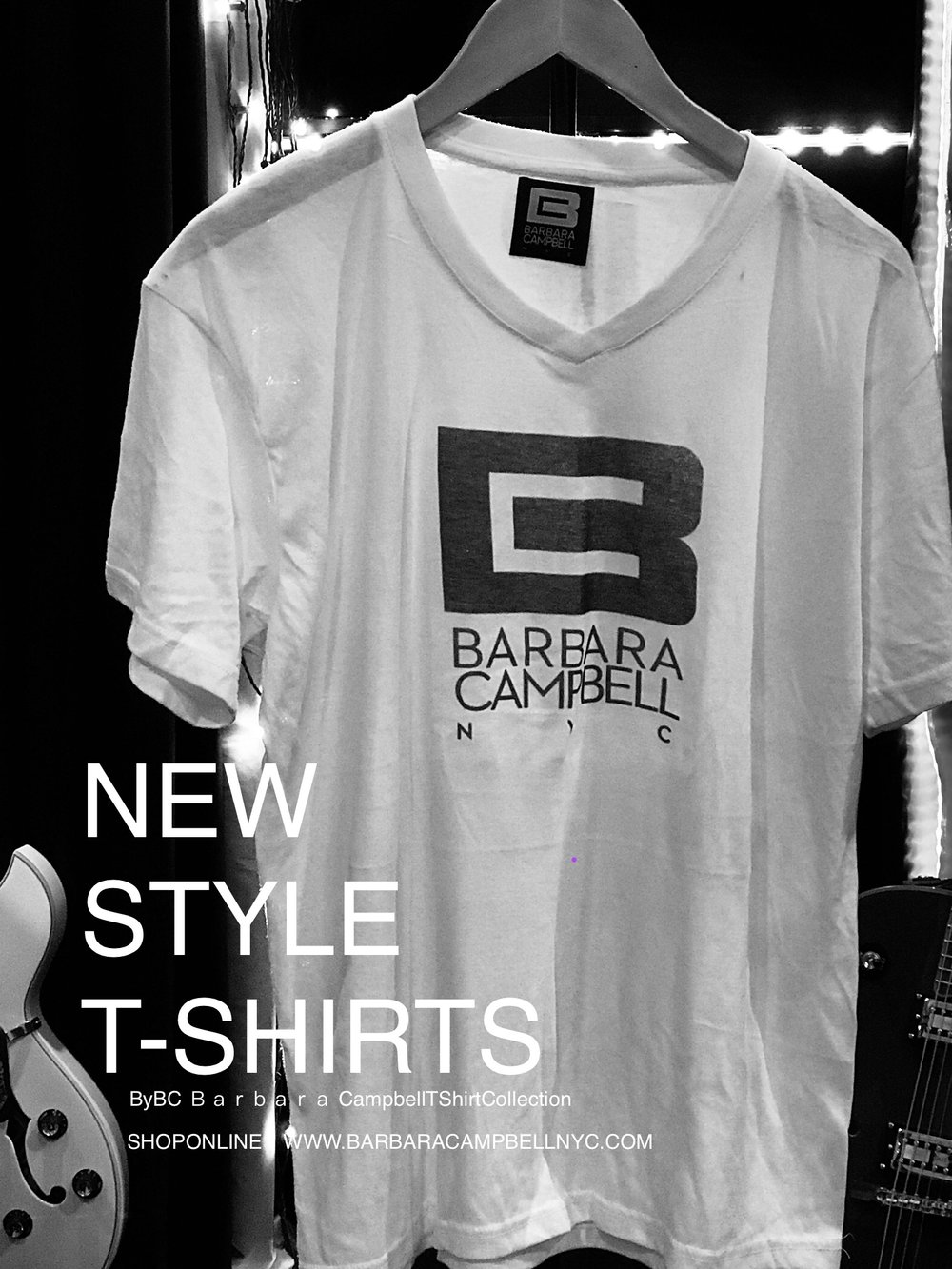 BARBARA CAMPBELL NYC T-SHIRTS: BC™ Logo - Women's Cotton/Poly white - Shirt From Barbara Campbell NYC — Barbara Campbell NYC Made In Brooklyn BrooklynLux Handmade Jewelry Accessories Handbags Fashion +Beauty & Home
