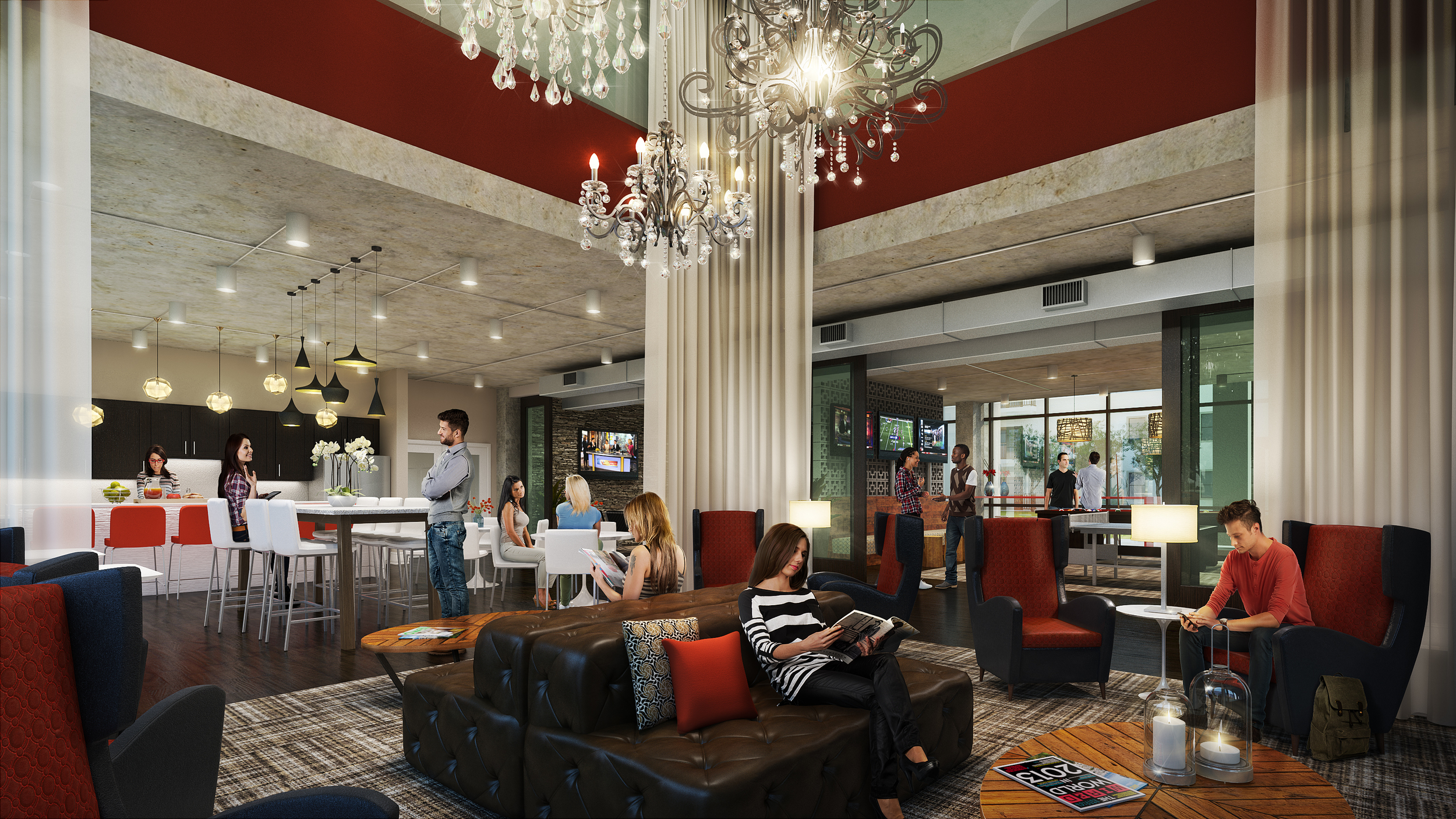 CLUB/GATHERING rendering by cagleart.com