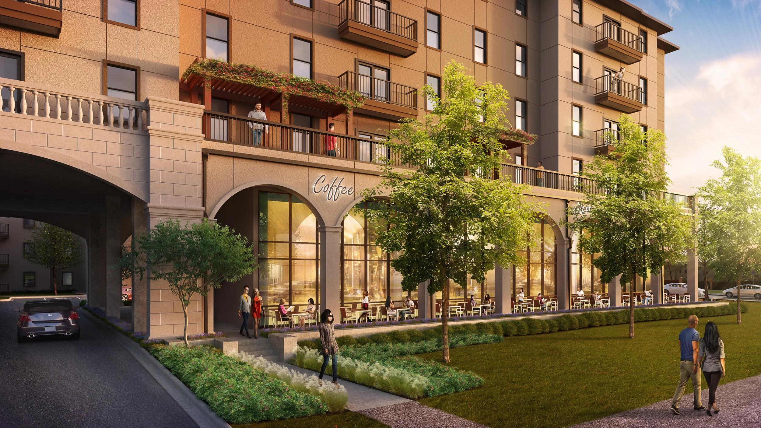 RETAIL/LEASE SPACE rendering by cagleart.com
