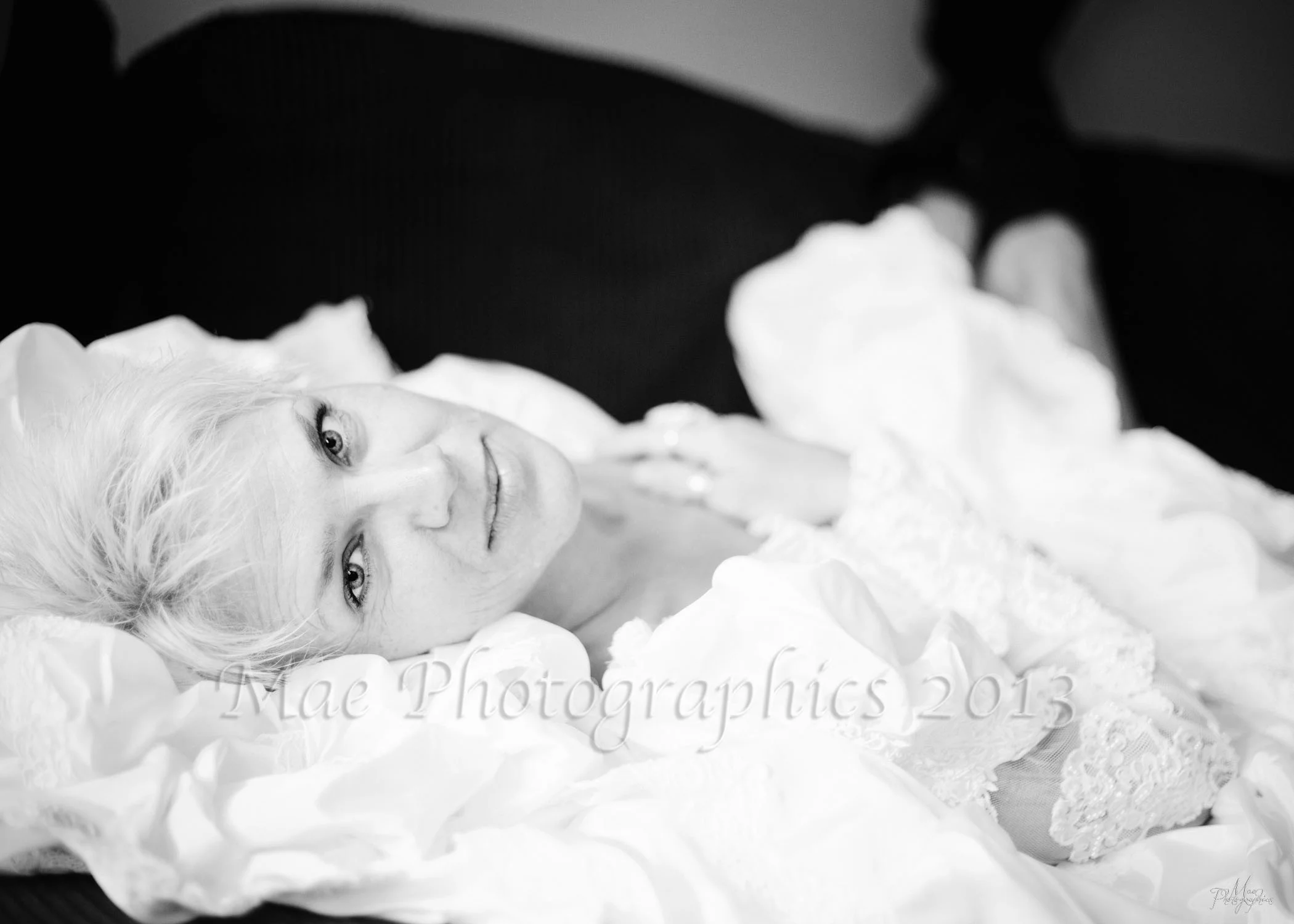 Mrs R really wanted a few images with her wedding dress, which still fit! So she brought it out of its box, where it's been carefully stored for nearly 25 years, put it on, and we created a little magic. There are many, many more, but I love the softness of this stunning black and white image.