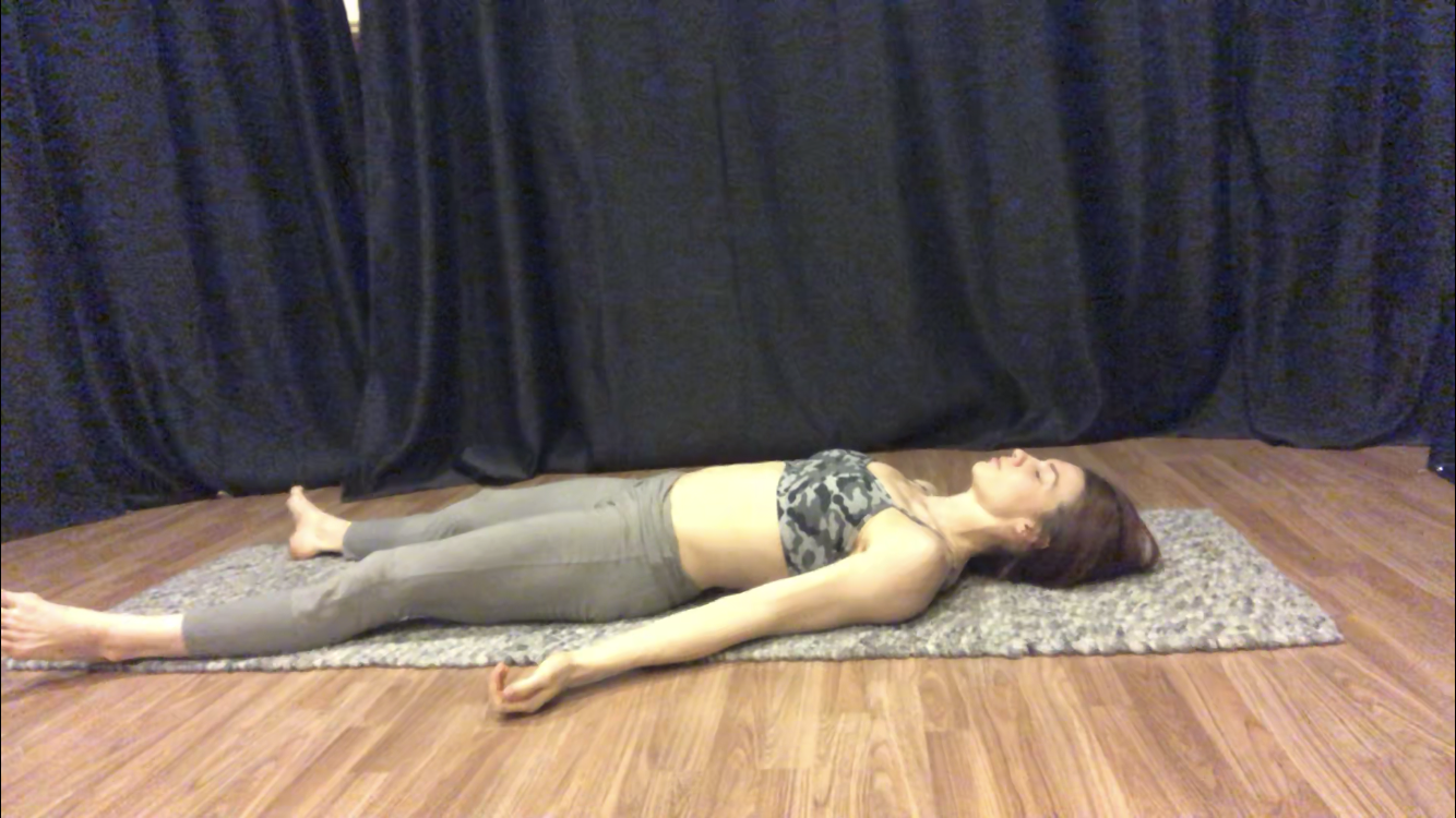 Long-term flat-surface sleep goal: Being able to comfortably lay flat without the ribs jutting out and the neck neutral.