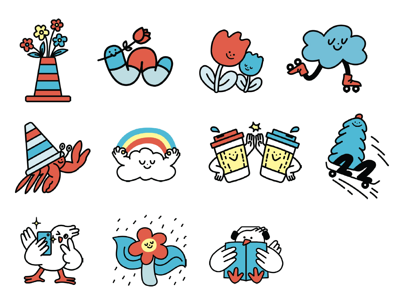  Illustrations by  Vee Chenting Qian  