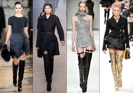 Different ways to wear over the knee boots