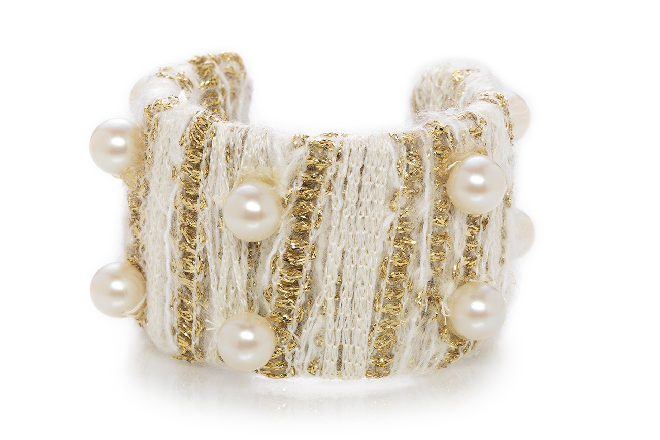 Knock-out Pearl & Knit "Coco" cuff