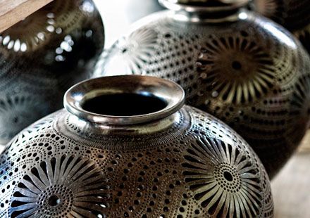 Oaxacan black clay pots are amazing works of art.