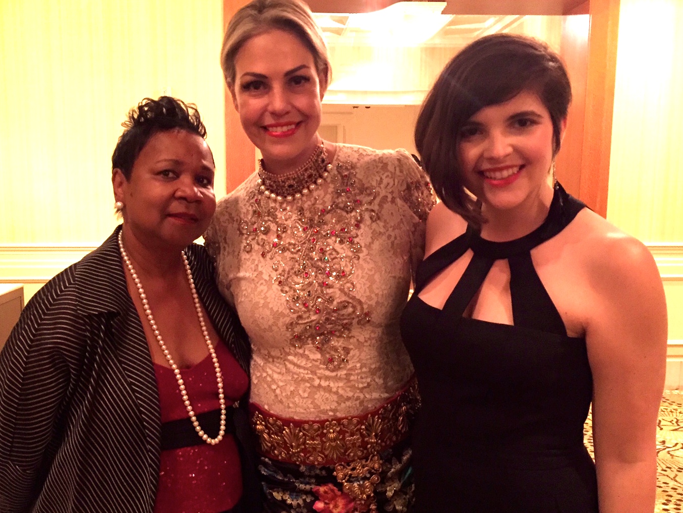 Jessica with Mattie McFadden-Lawson and Julie Ann Crommett. Mattie was the Galactic Sponsor of the event and is the President of MML Design & Consulting Group. Julie was an Honoree at the event and is a Program Manager of Computer Science Education in Media at Google.
