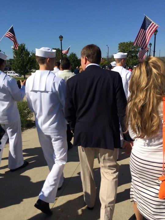 My brother's graduation from Navy Bootcamp, Chicago, 2014