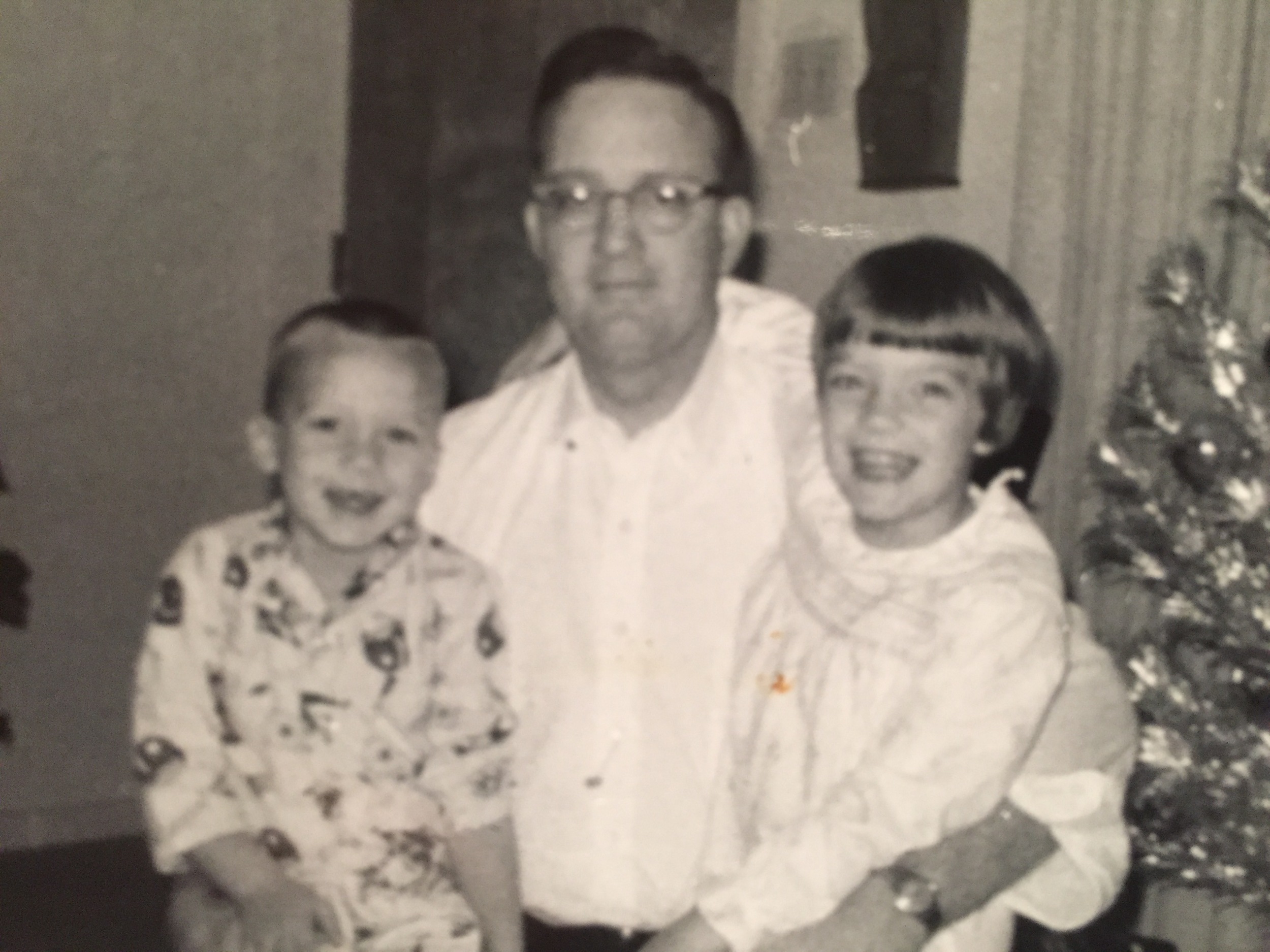 Me, my dad and my sister circa 1960.