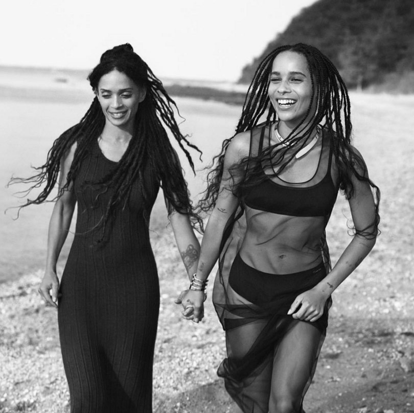 Lisa Bonet and Zoe Kravitz
