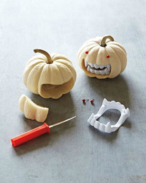 Quick pumpkin crafts will add a little bite to a place setting, bar cart, or lonely corner.