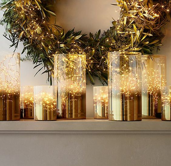 Holiday décor isn't complete without soft, romantic lighting.
