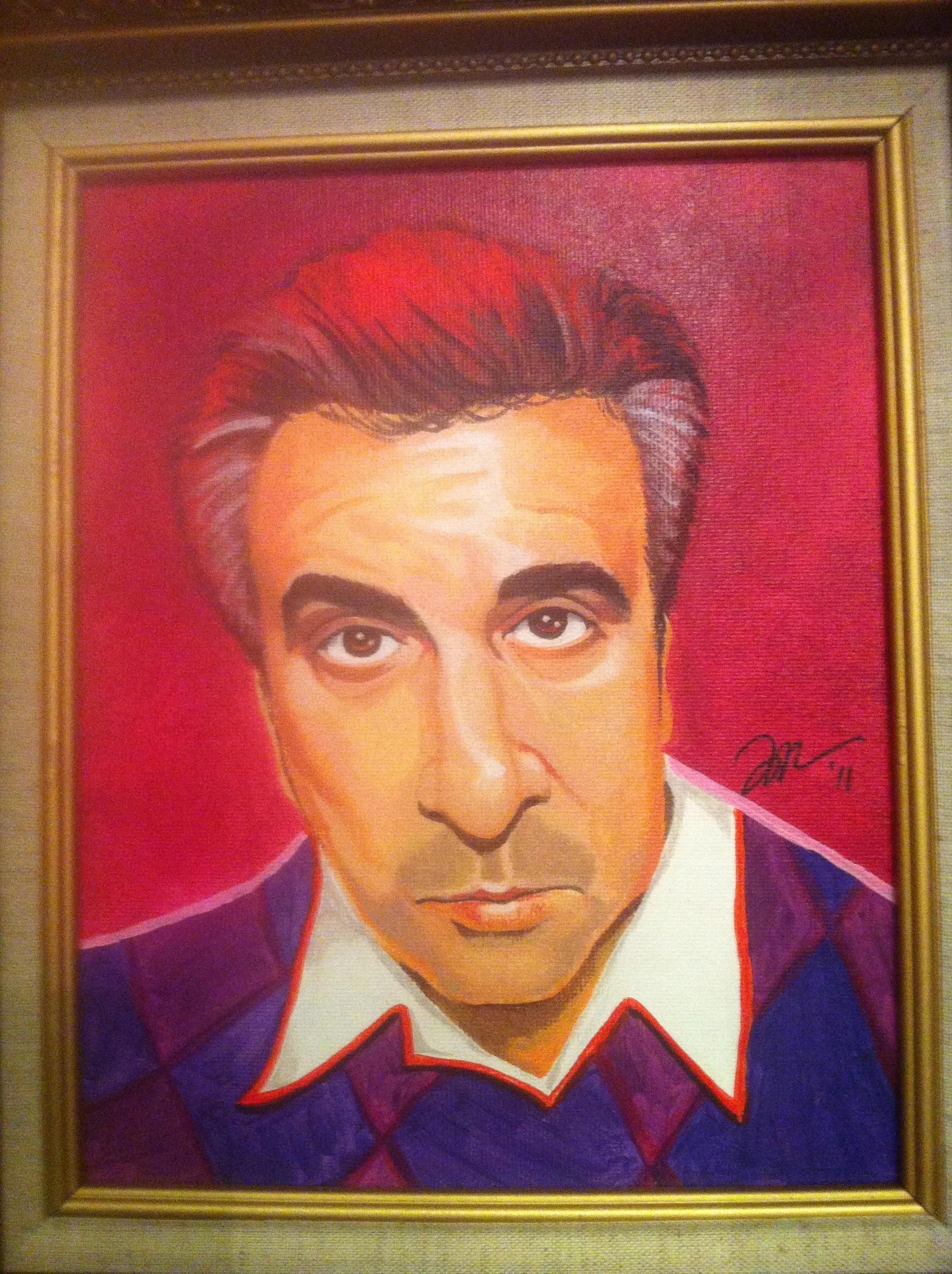 Zamora, Gil. After the Stroke. 2011. Acrylic on canvas, 8" x 12". Private collection.