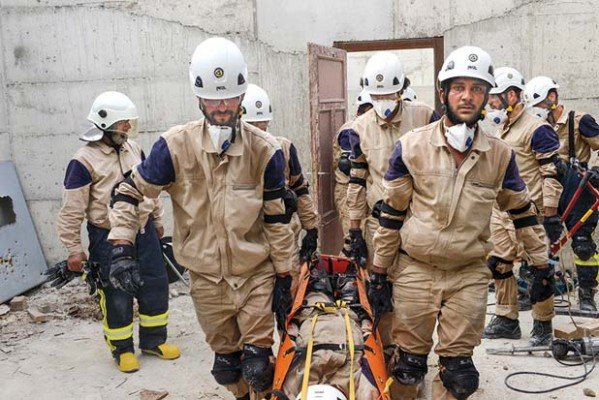 Syrian rescue workers in 'The White Helmets'