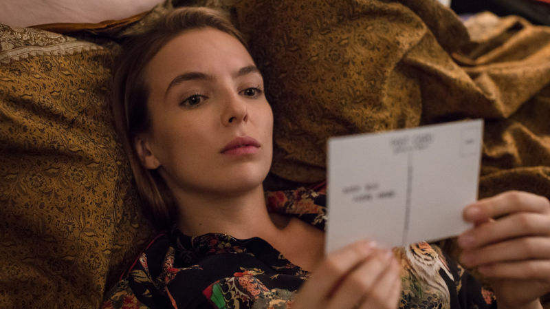Jodie Comer as the playfully evil Villanelle