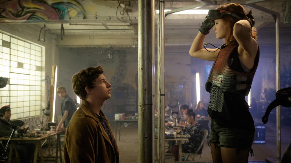 Live action and virtual reality meet more in the movie than they do in the book