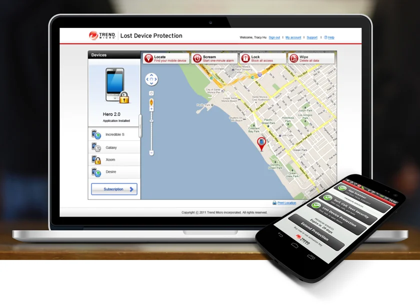 Trend Micro Mobile Security Web Portal & Android App