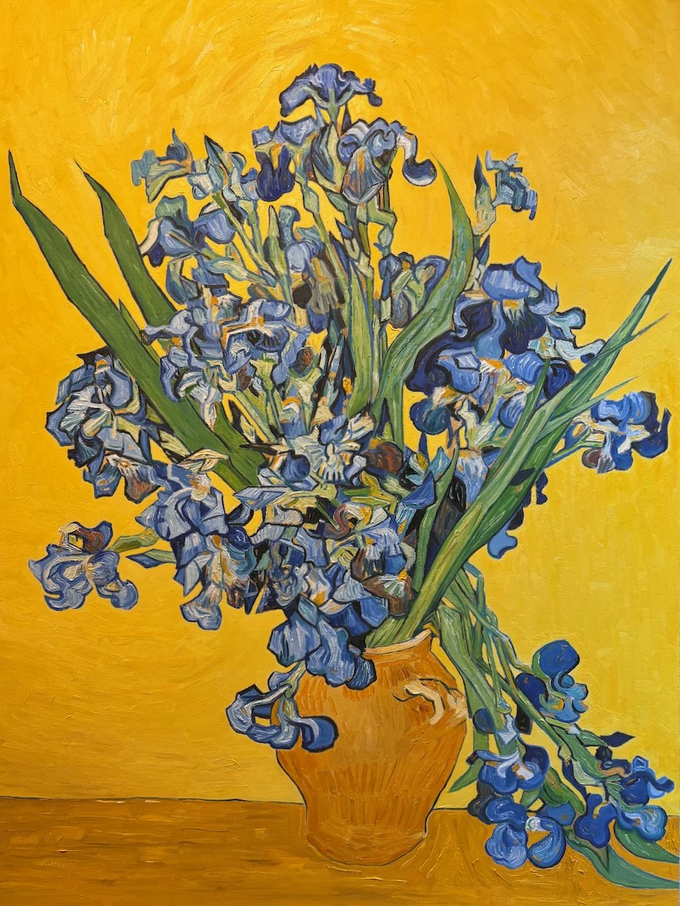 Vase with Irises (after Van Gogh)