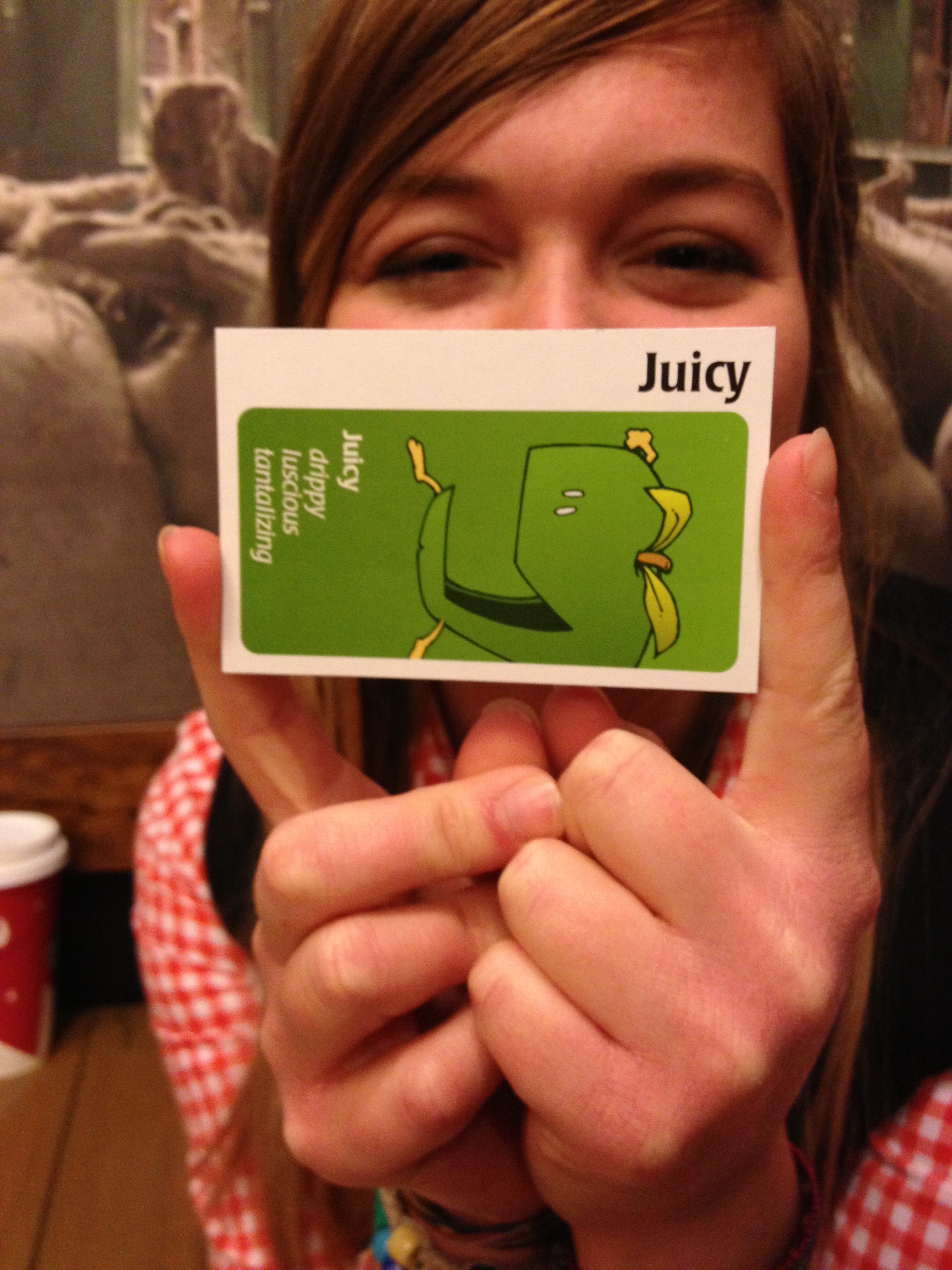 Britt - Apples To Apples with Interns at Starbucks 2012.JPG