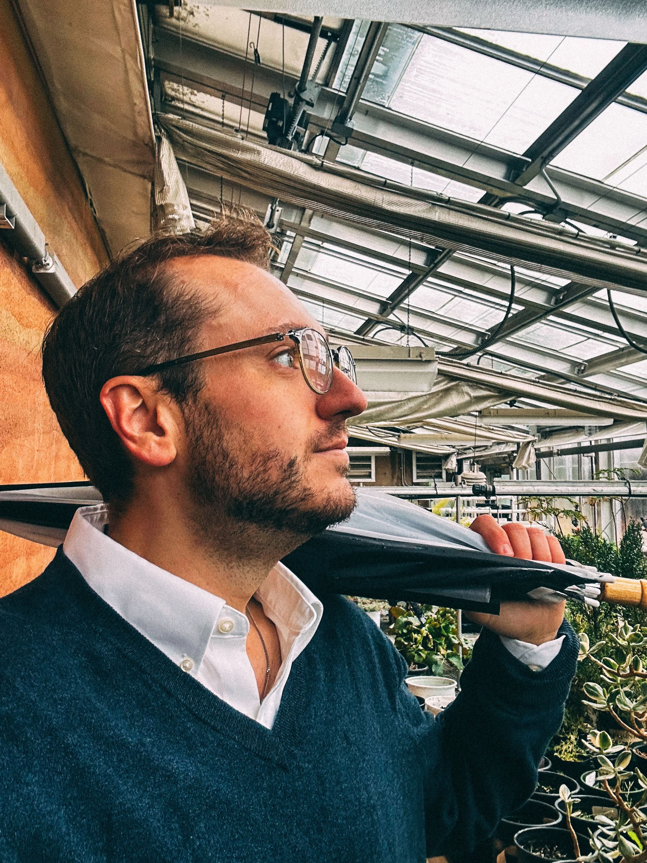 Greenhouse Selfie in the Rain