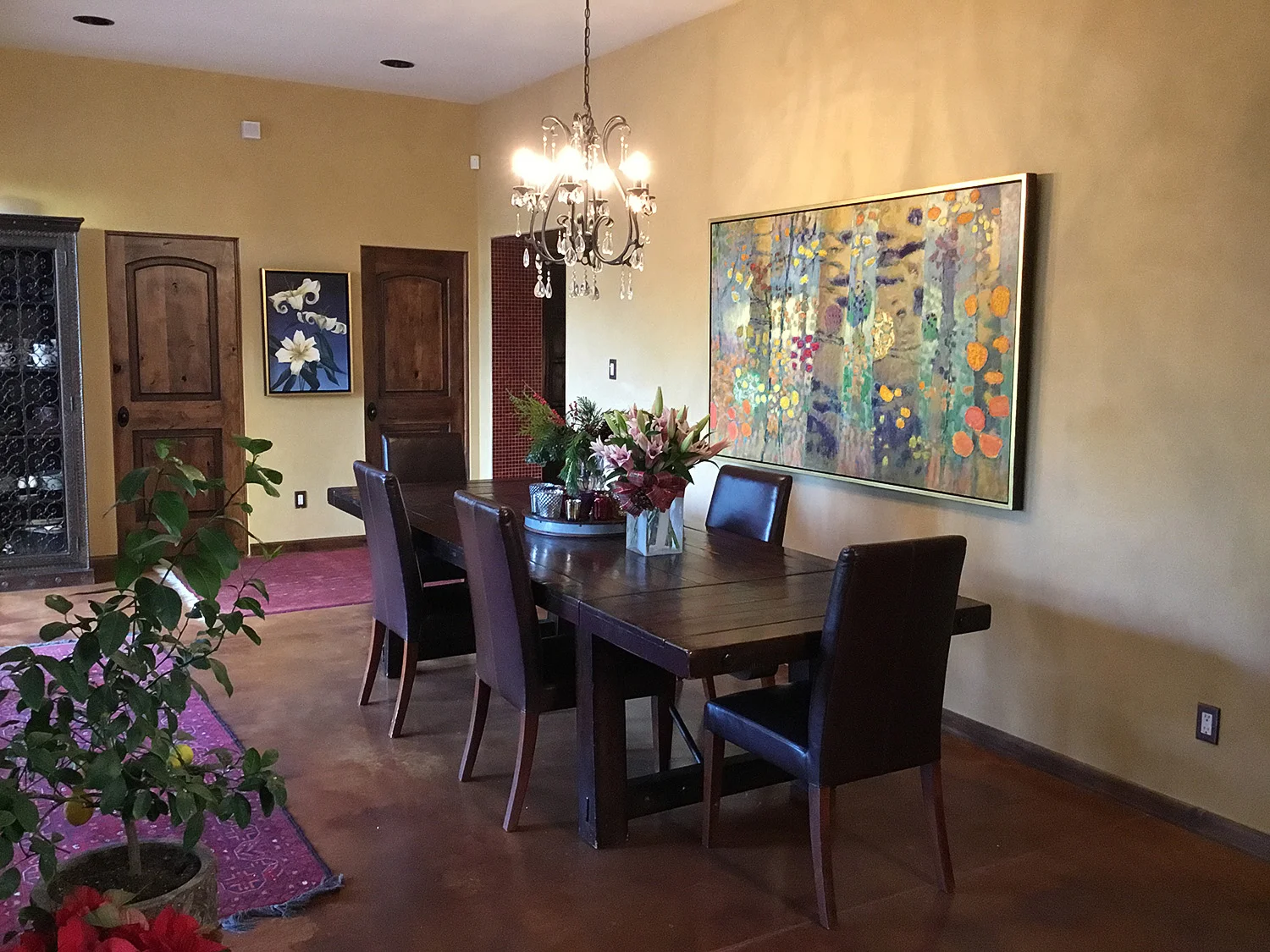Rick's recent work Witnessing Wilderness, has found a beautiful new space in this lovely NM home
