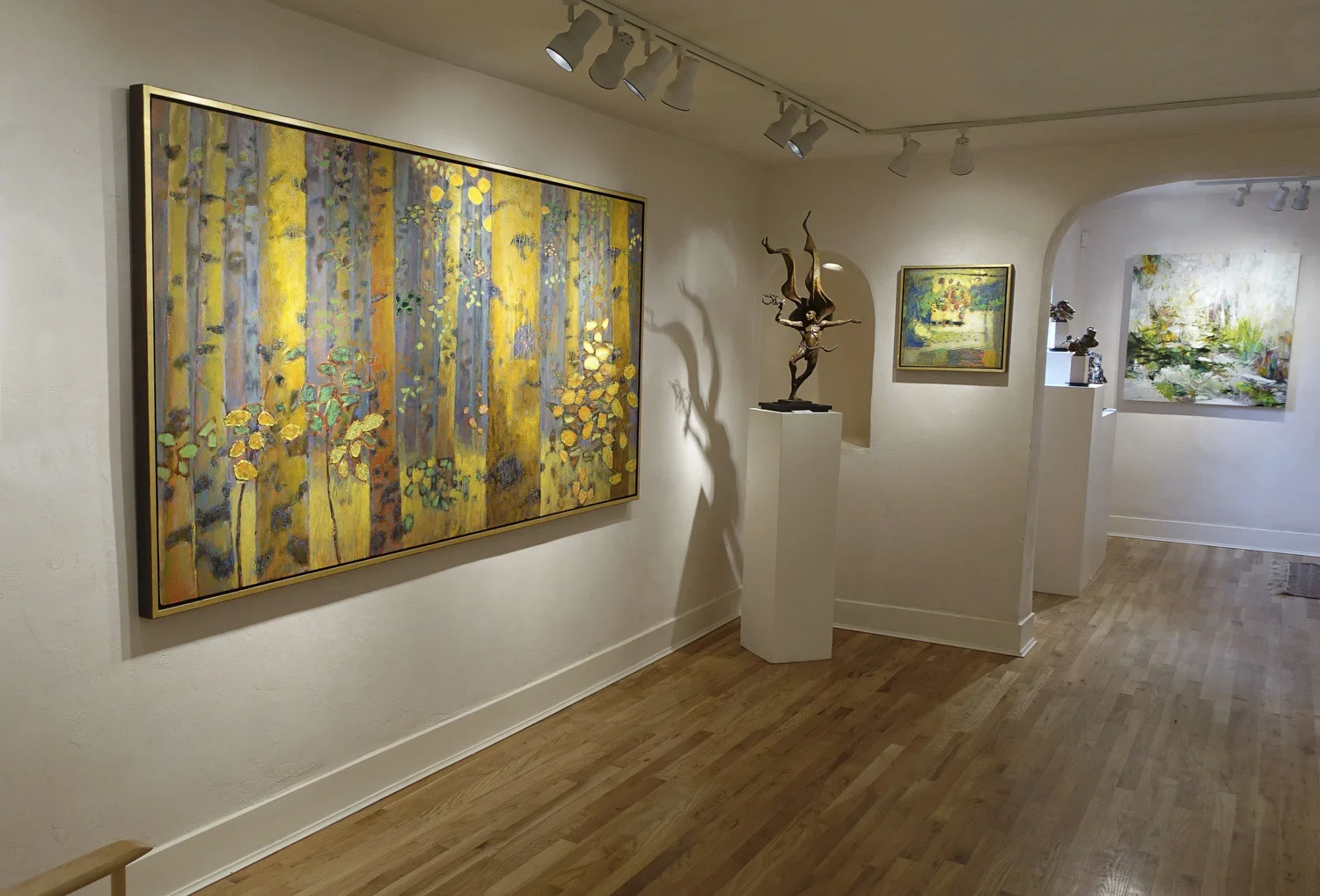 Rick's latest large oil painting at Hunter Kirkland Contemporary In Santa Fe, NM