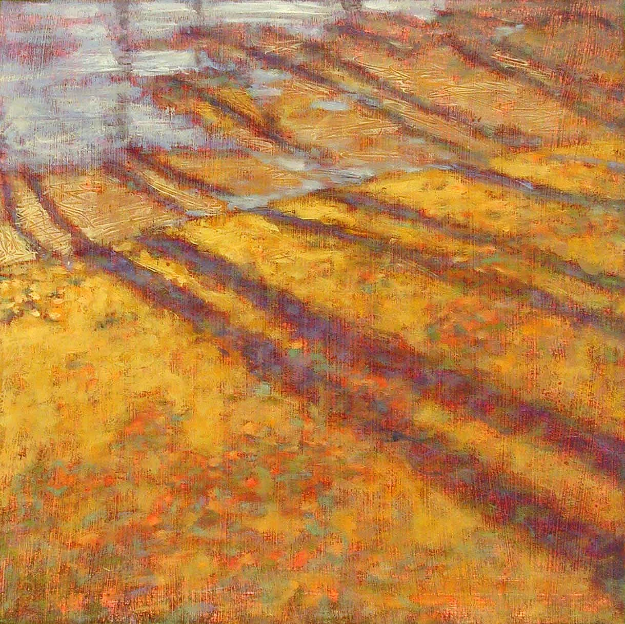 Long Shadows | oil on paper | 14 x 14" | 2002