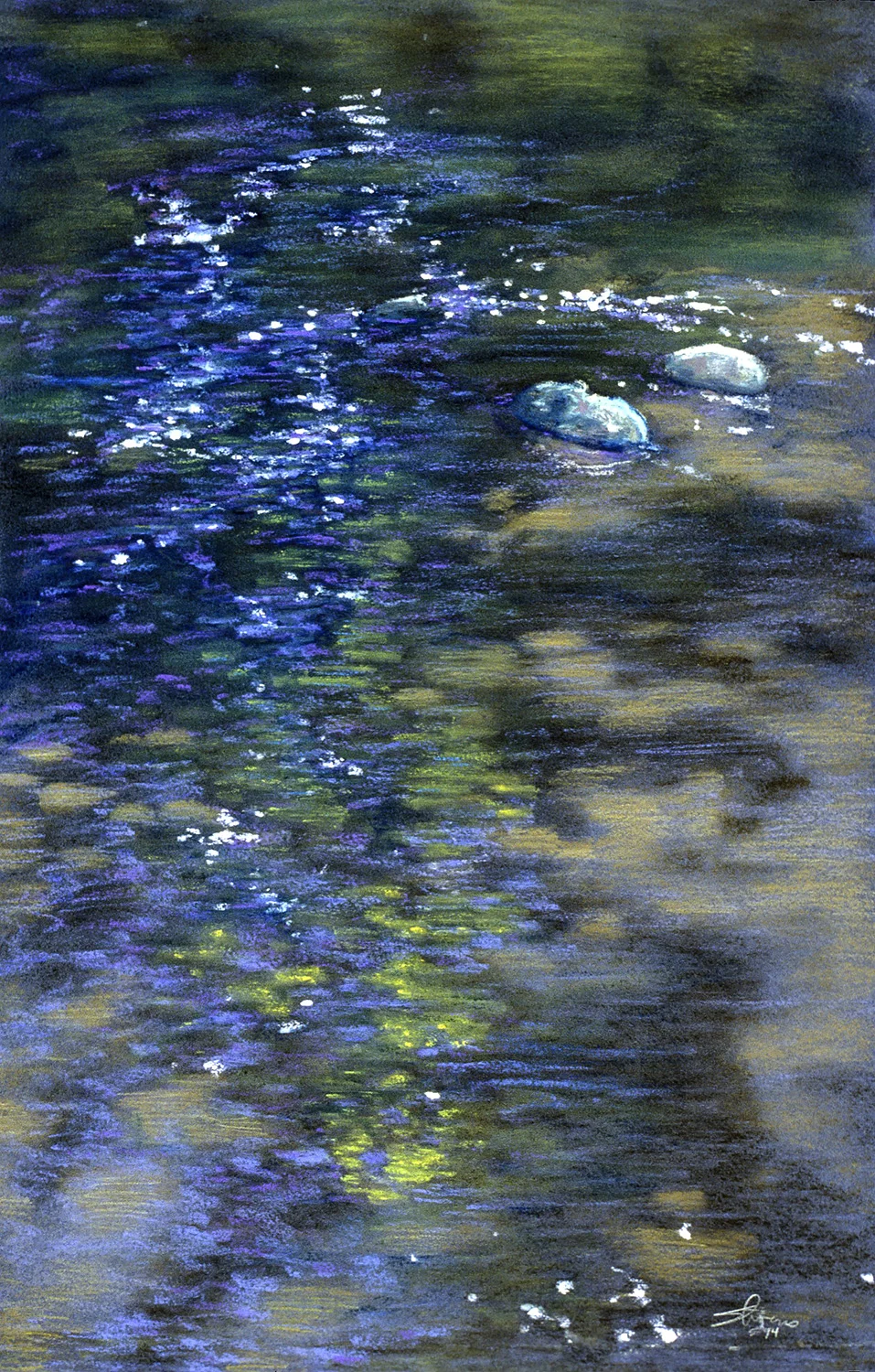 Shimmering Motion | pastel on paper | 20 x 13” | 1994