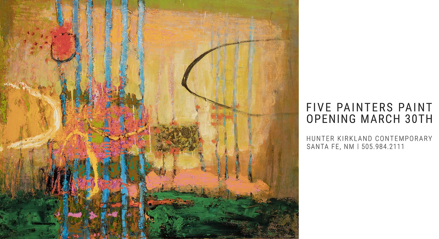 Rick will be part of Hunter Kirkland Contemporaries Group show, opening this Friday in Santa Fe, NM