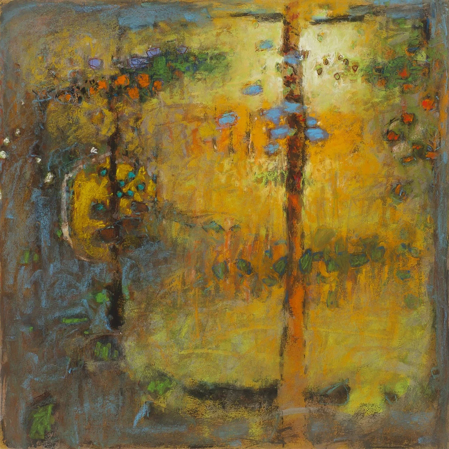 A Glimmer of Memory | pastel on paper | 14 x 14" | 2015