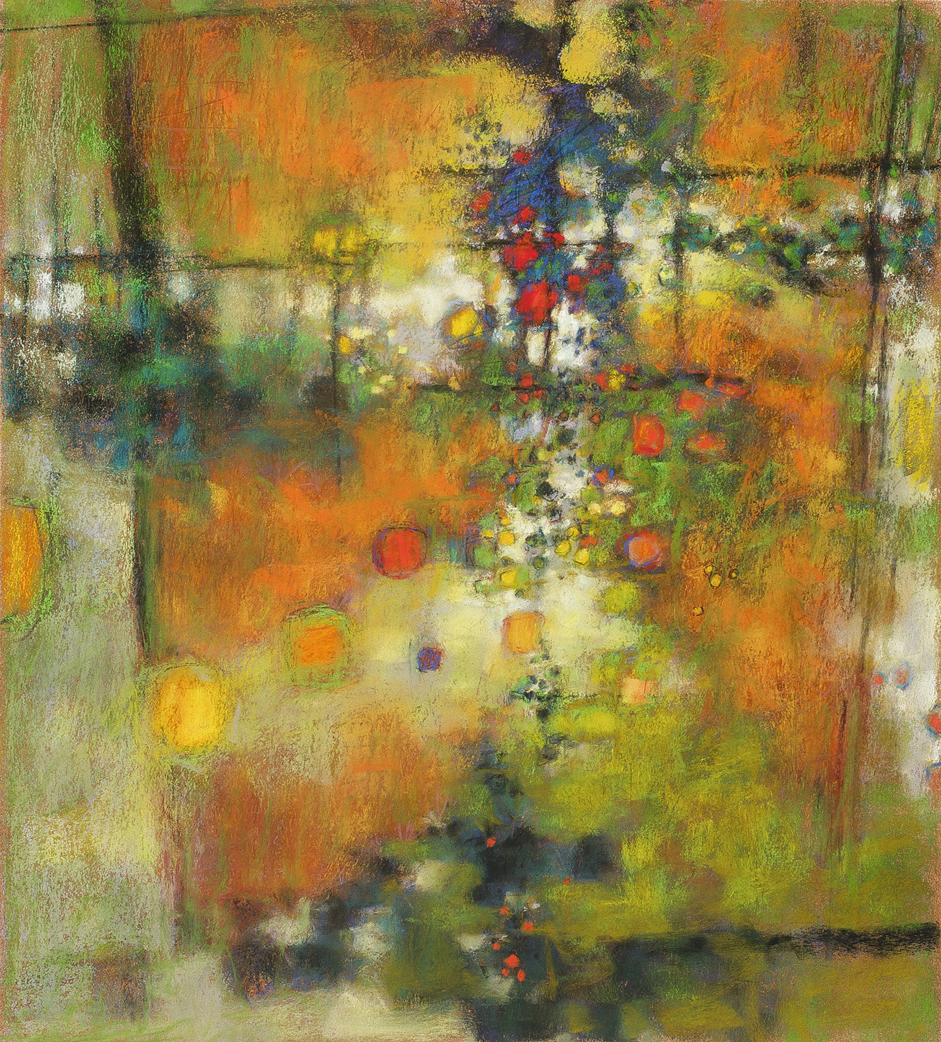Infinite Now | pastel on paper | 20 x 18" | 2009