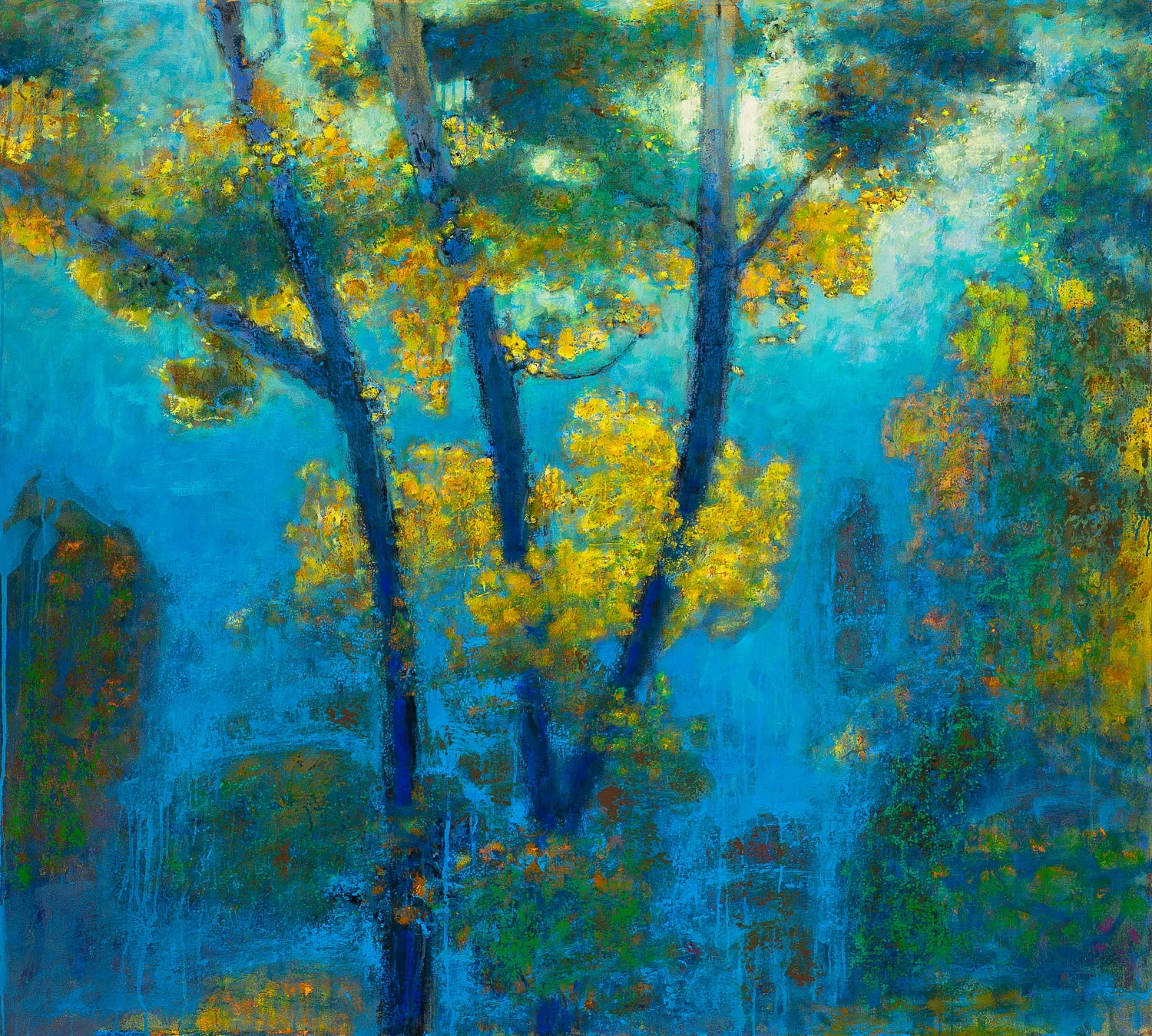 Enveloped in Blue | oil on canvas | 48 x 54”