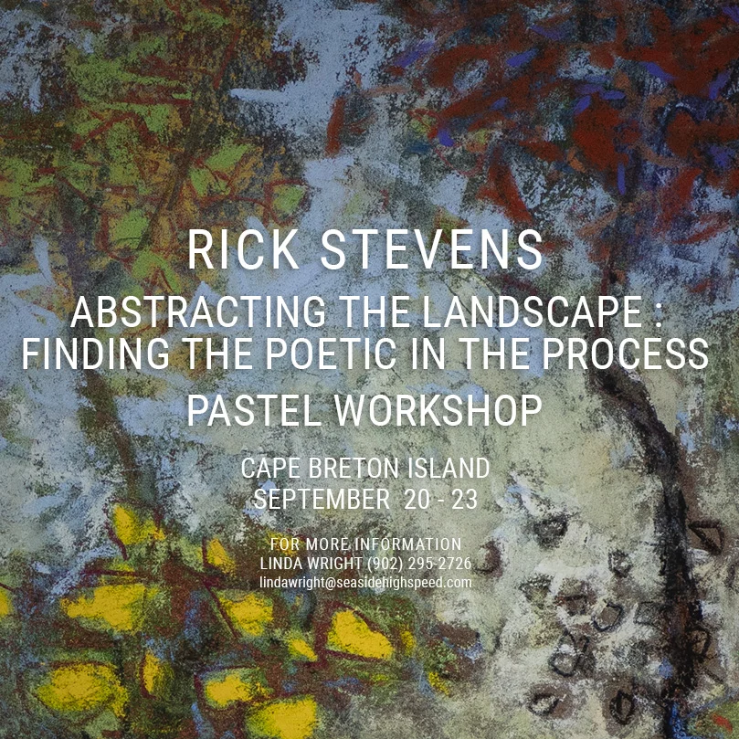 Rick's pastel workshop has only a few spots left, early bird registration has been extended to May 31st. please contact Linda Wright for more information