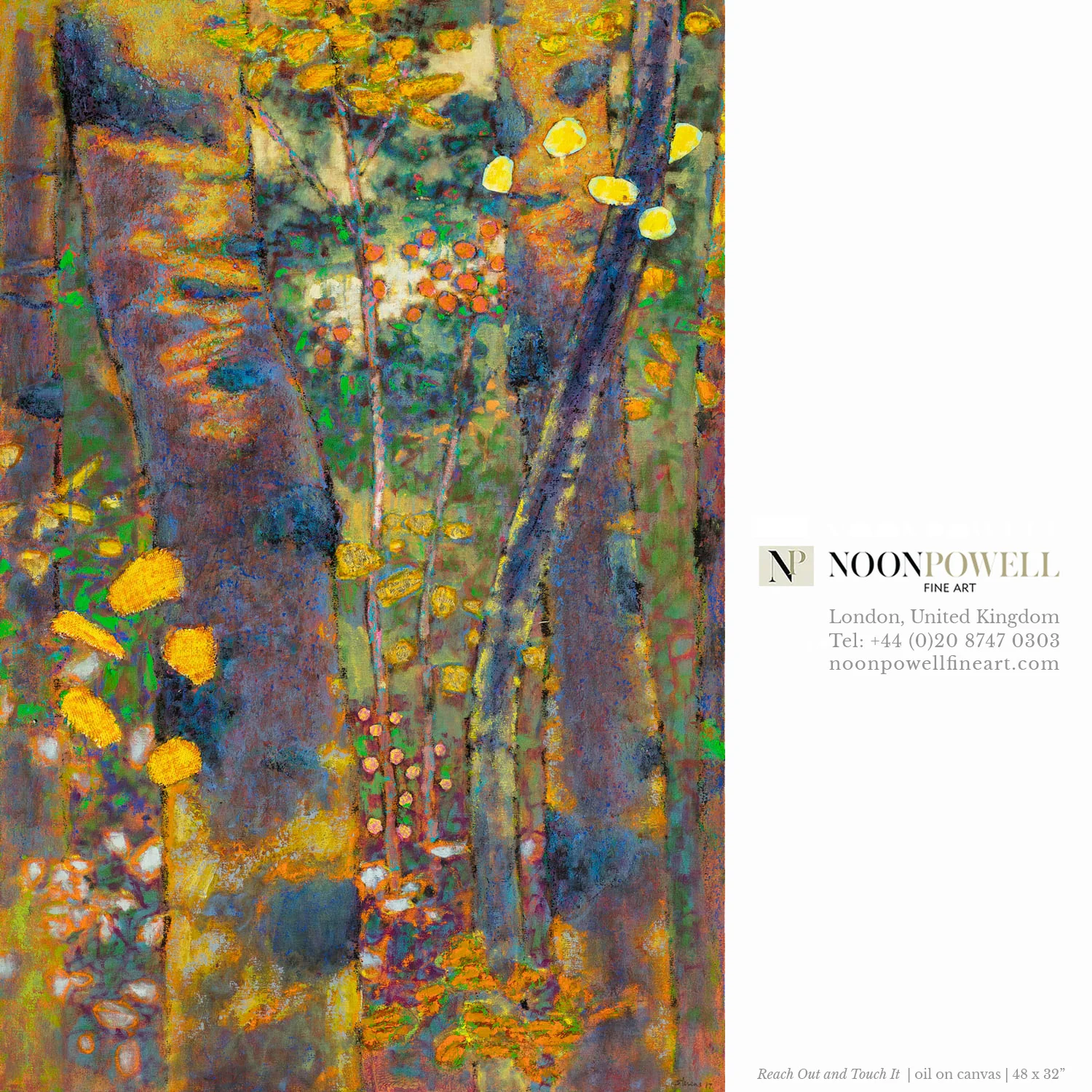 Rick’s work will be represented at NoonPowell Fine Art in London, U.K.