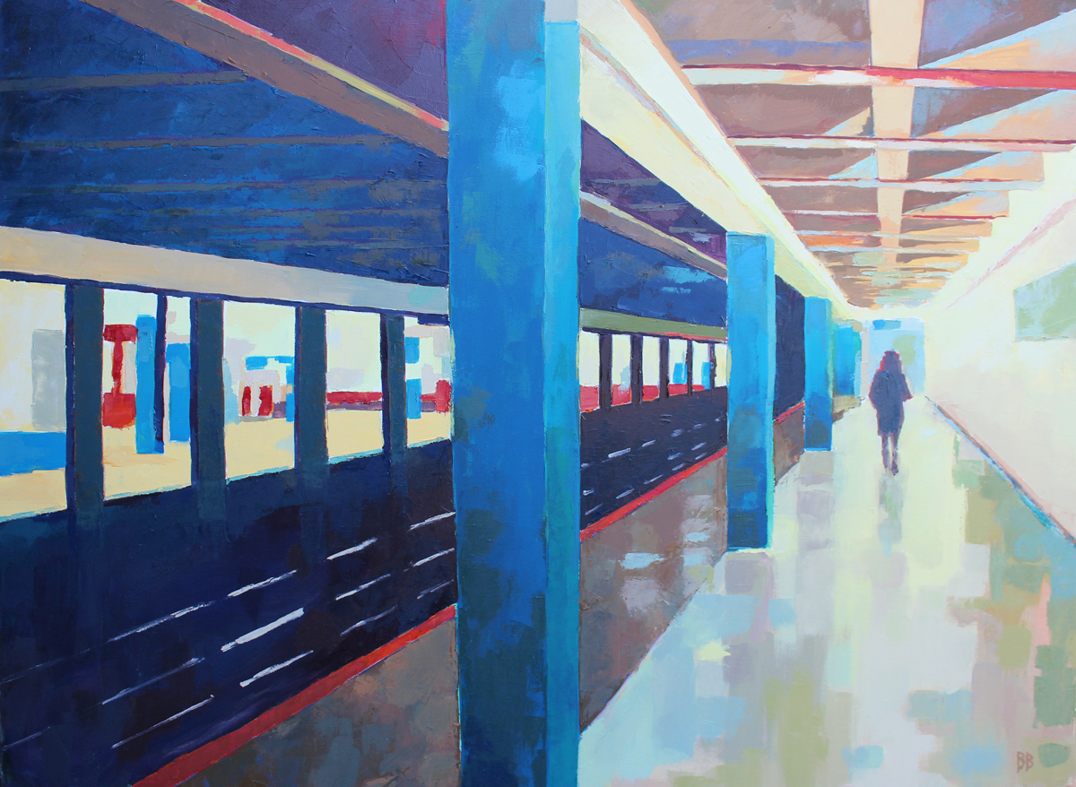 RED ON THE BLUE LINE