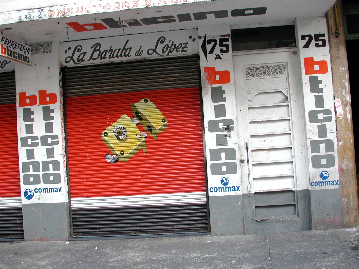 Red Rectangles with Yellow Lock, Mexico City, Mexico 2001