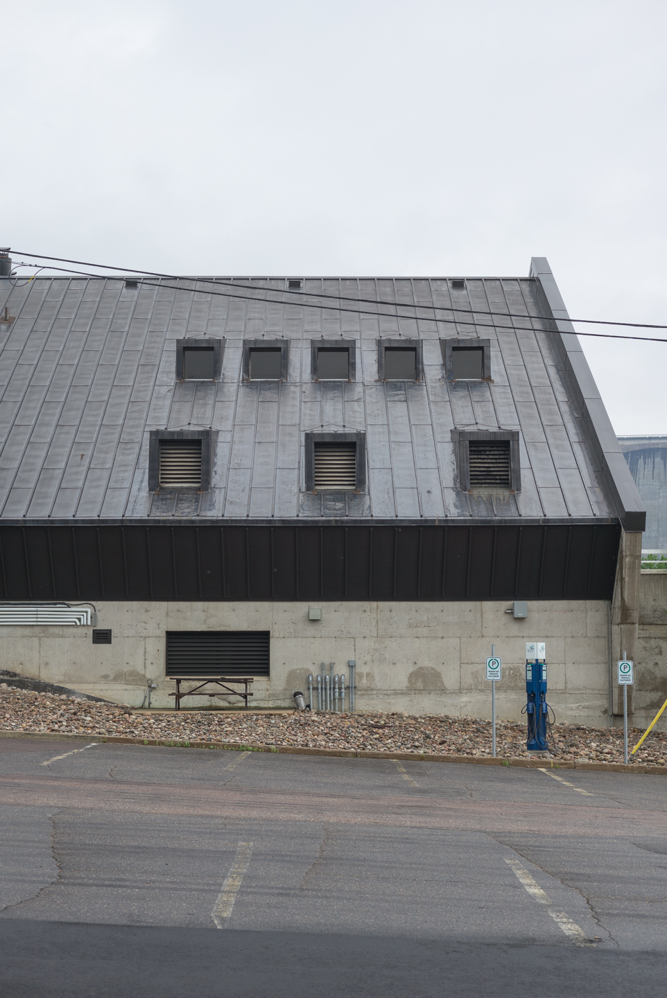 Monday June 27. Brutal, gothic architecture at Manic 5, the multiple arch buttress dam on the Manicouagan River, Québec 2016