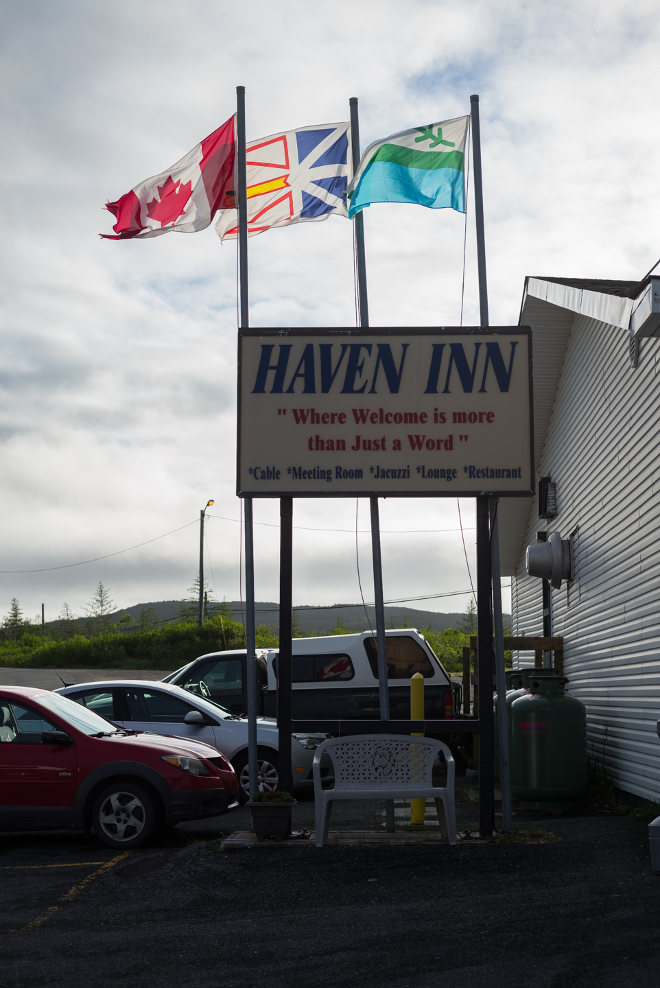 Flags, Haven Inn. St. Anthony, Newfoundland 2016