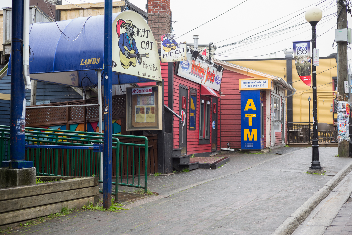 Fat Cat, Turkey Joe’s, ATM. George Street. St. John’s, Newfoundland 2016