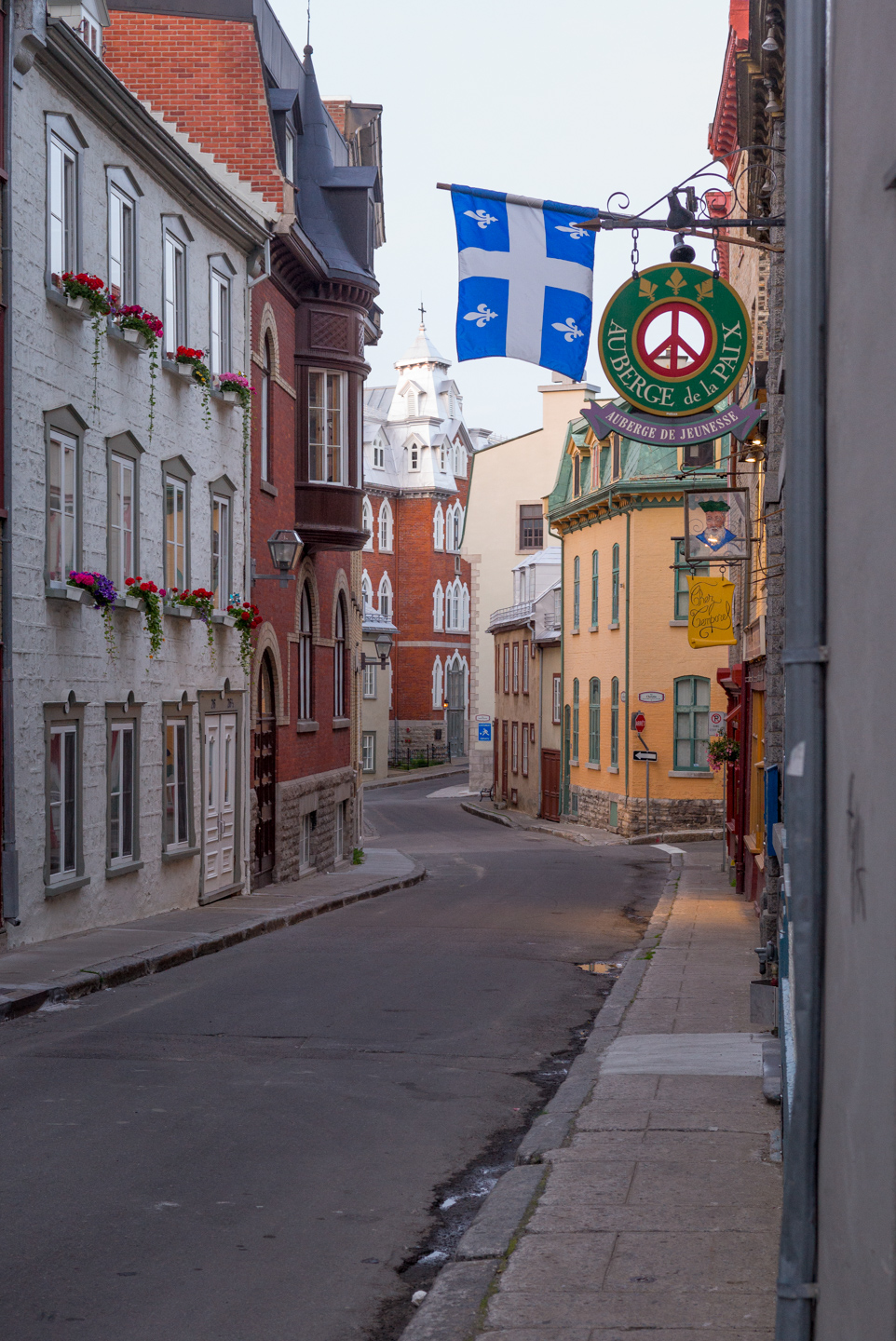 Street in old Québec. Québec City, Québec 2016