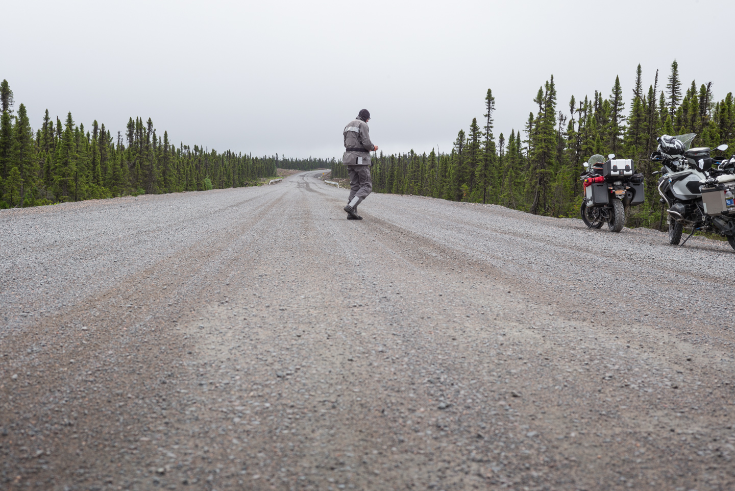 Wednesday June 29. The Trans Labrador Highway, 126 kilometers out of Goose Bay. Labrador 2016