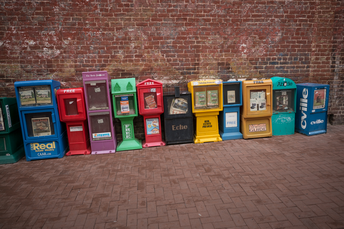 The News, Pedestrian Mall. Charlottesville, Virginia 2015