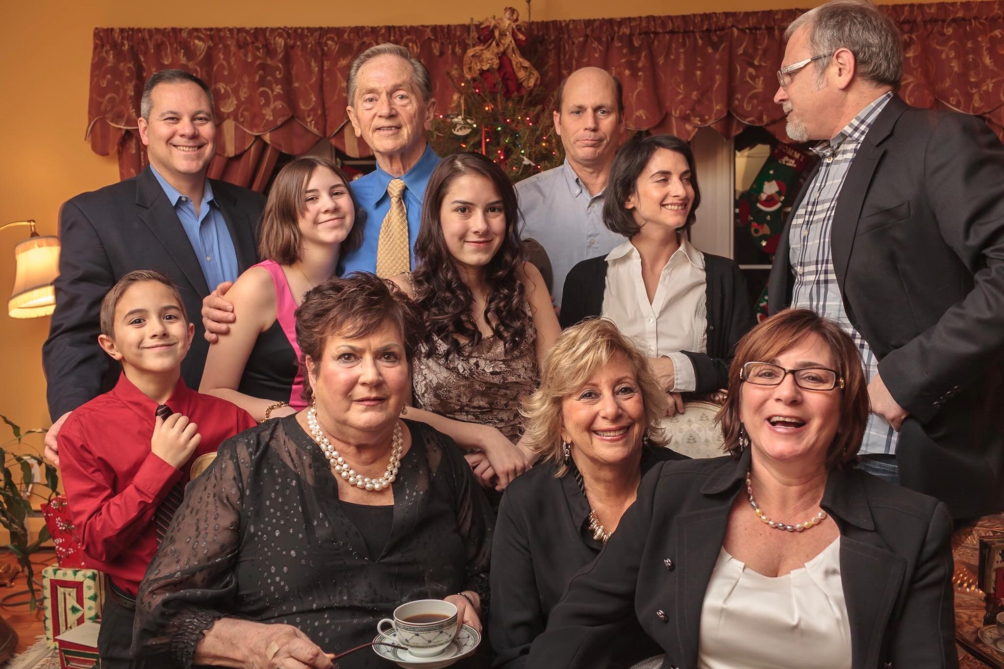 Remembering how much fun we had making this group portrait on Christmas just a few years ago. Happy Mother&rsquo;s Day Mom!