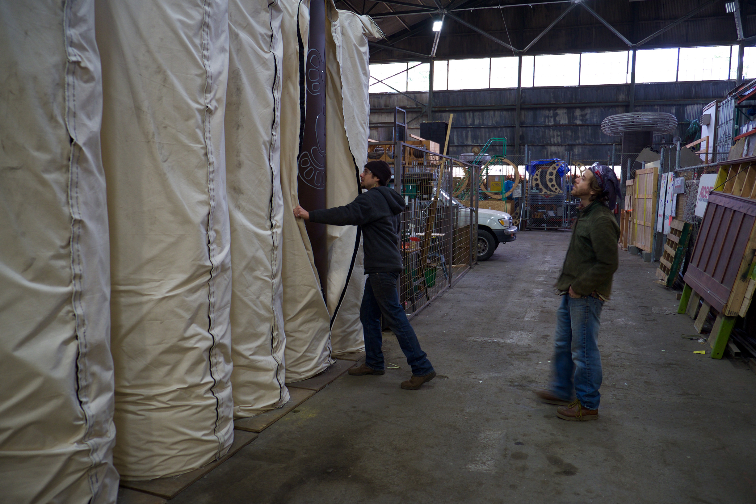 A recent peak of them at American Steel Studios in Oakland, California.