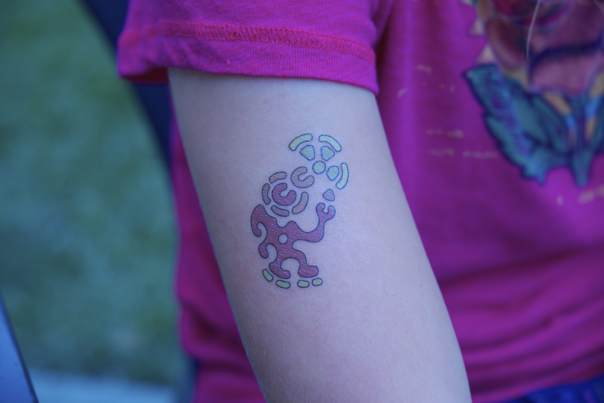 Temp Tattoo of one of the images we'll be making for Burning Man 2017!
