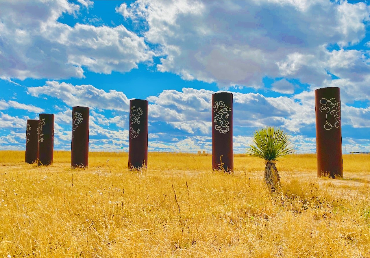   Marfa is a land of mystery and minimalism, located in West Texas approximately 200 miles southeast of El Paso, situated near the Chinati Mountain Range of Presidio County, the second-largest county in Texas.    Marfa’s rich history, and internation