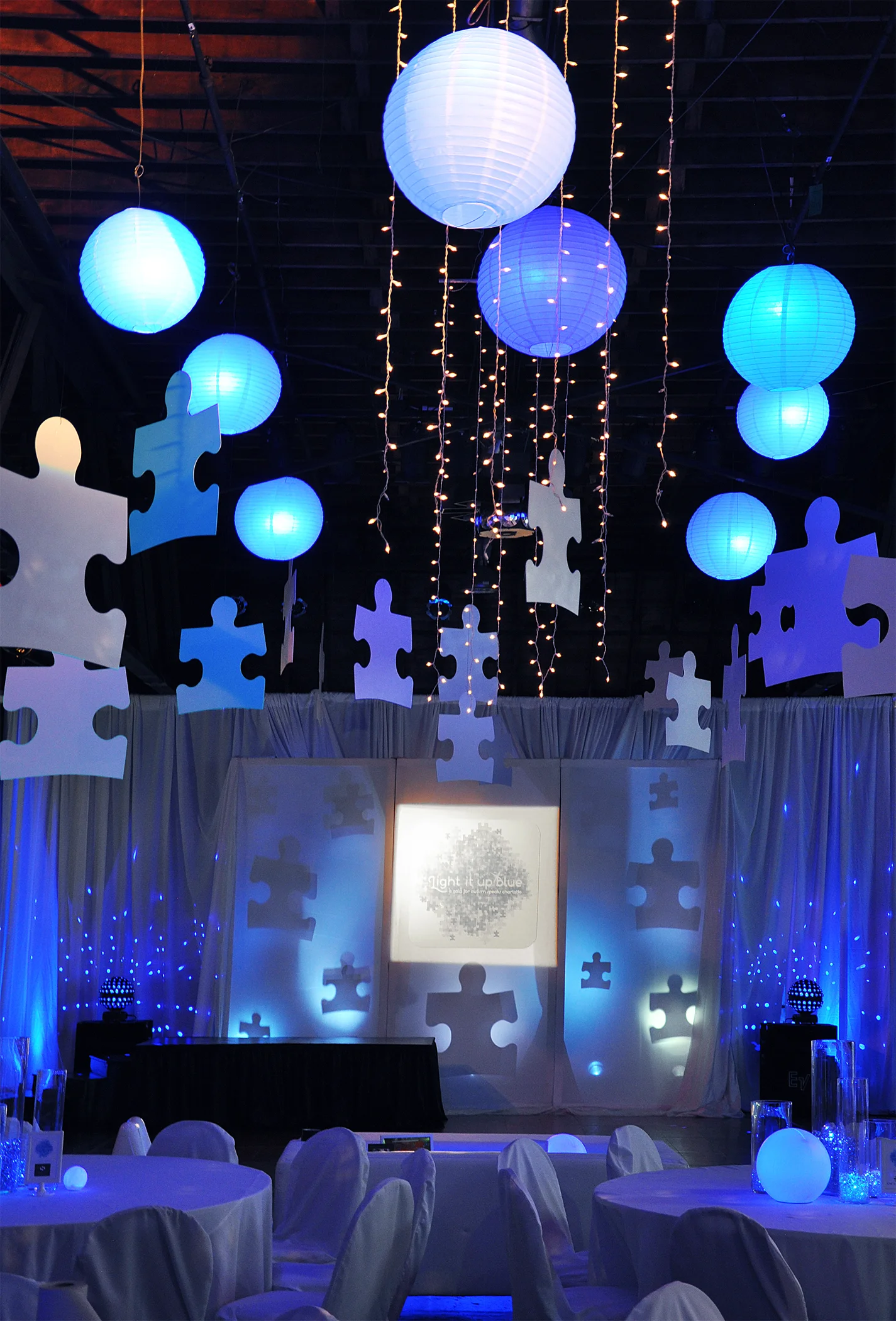  Autism Speaks Carolinas  Light It Up Blue Gala  decor 