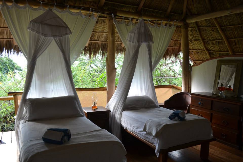Beautiful beds- with mosquito nets if needed! 