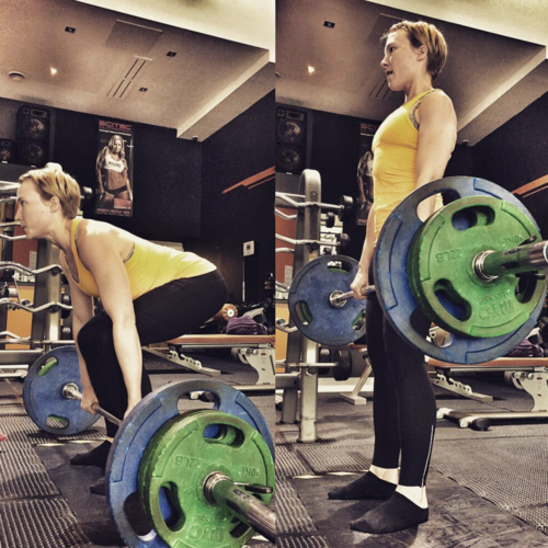 Dr Clare Deadlifting