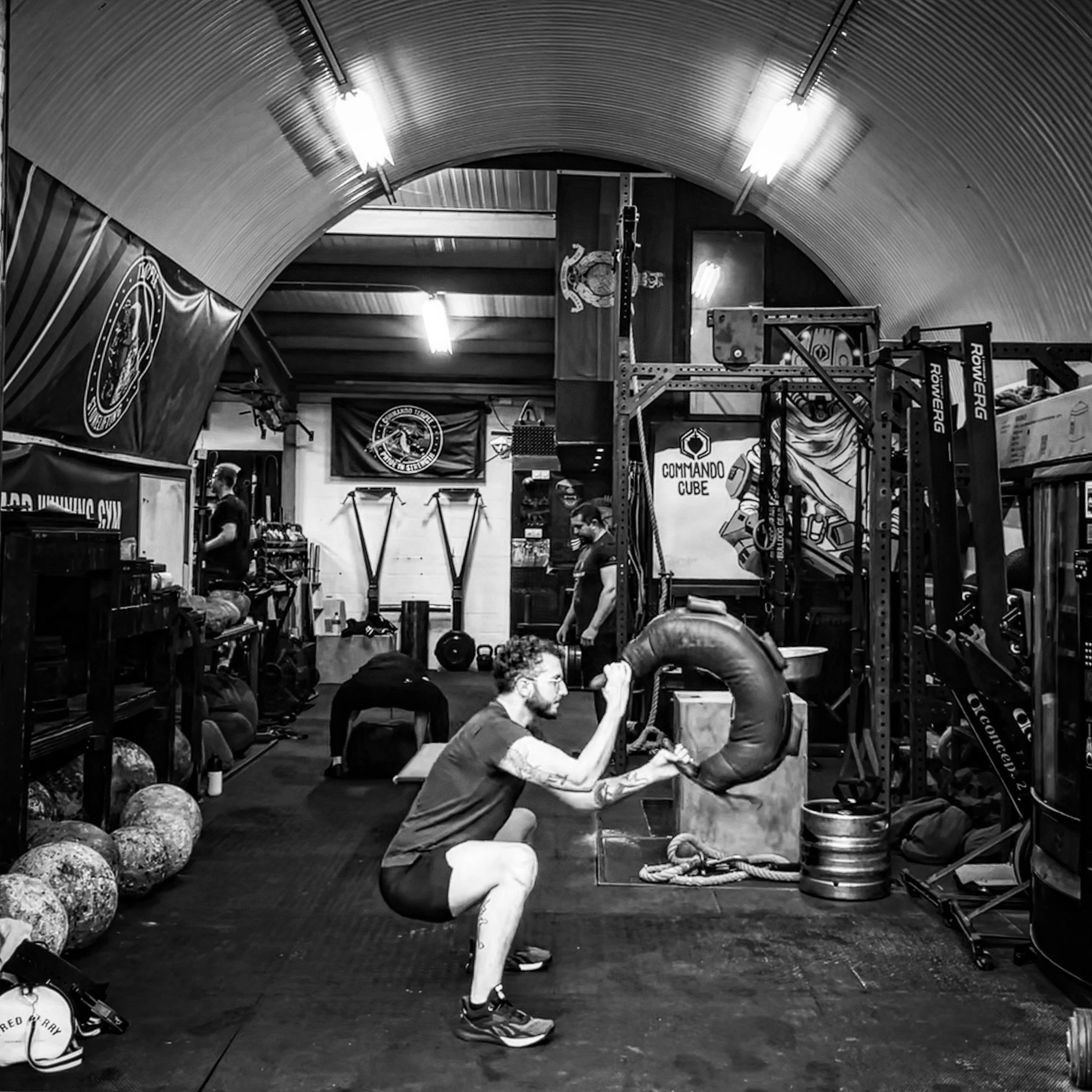 Erwan with a perfect swing squat